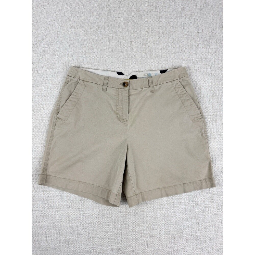 Boden Chino Shorts Womens Size US 4 Beige Flat Front Casual
